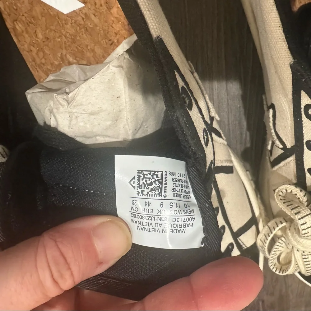 Converse Joshua Vides x Pro Leather Made in Studio Black White Low Sneakers